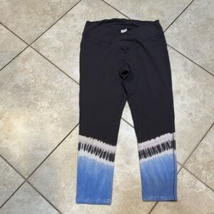 NEW! PINK Victoria’s Secret Cotton Crossover Leggings XXL Blue Tie Dye